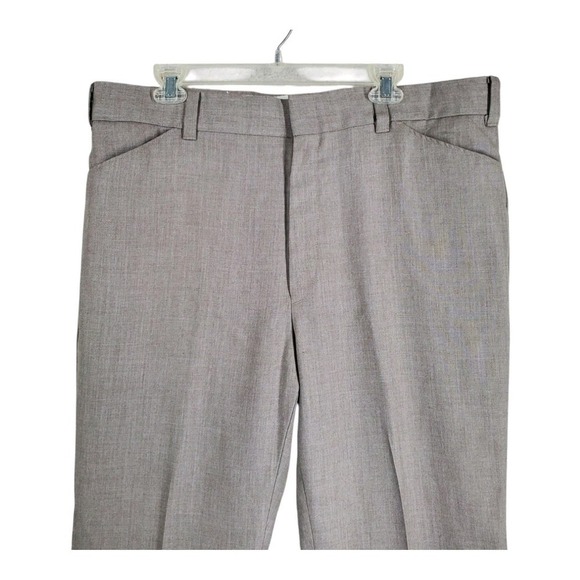 Vtg Levis Panatela Gentlemans Cut Pants Trouser Mens 38x32.5 Beige Bootcut Retro - Picture 1 of 12